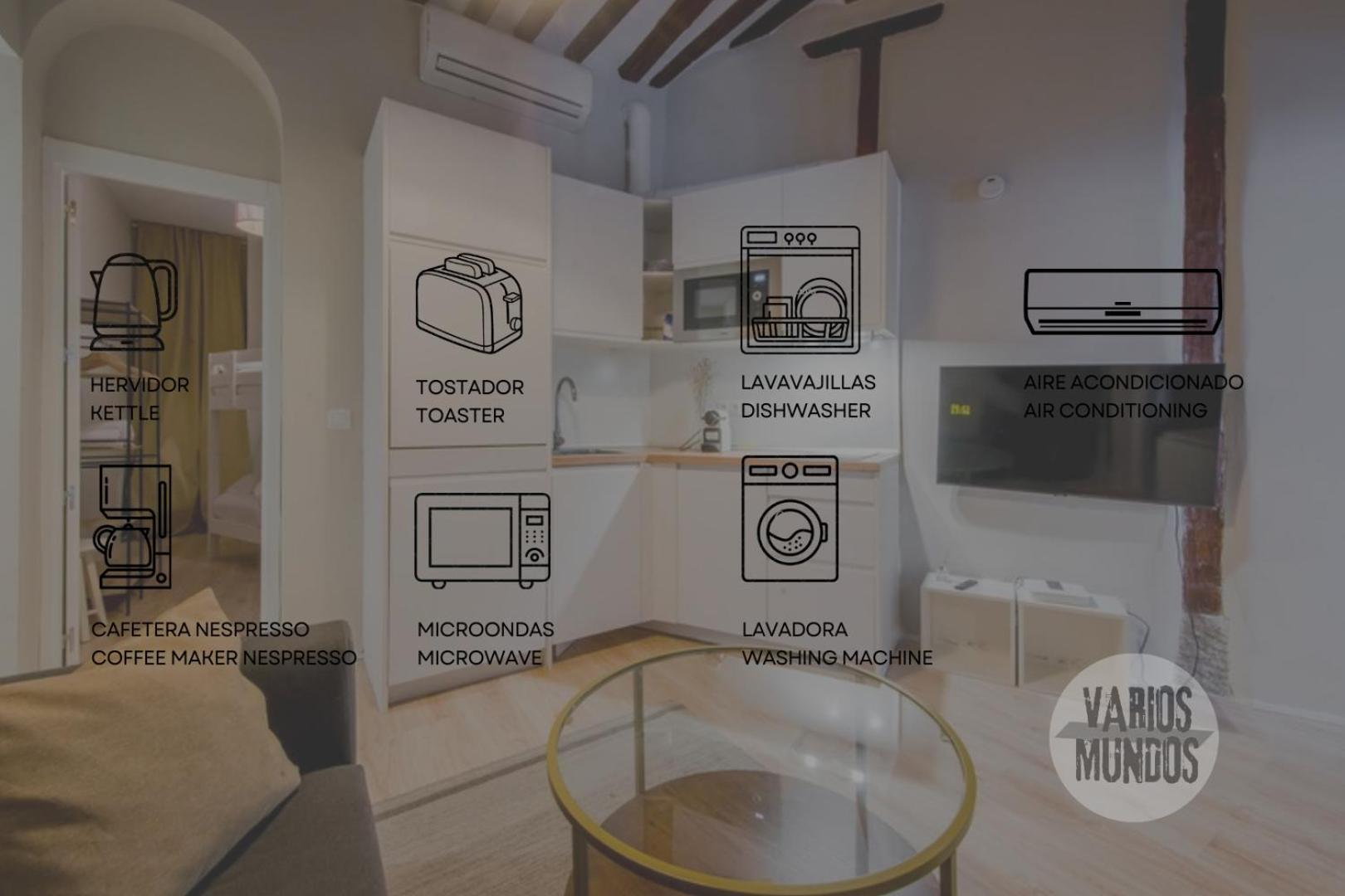 Centrico Apt 7Pax En Anton Martin-Centro E2 Madrid Eksteriør billede